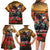 US Veterans Day American Army Family Matching Long Sleeve Bodycon Dress and Hawaiian Shirt With Poppy Flowers - Wonder Print Shop