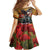 US Veterans Day American Army Family Matching Off The Shoulder Long Sleeve Dress and Hawaiian Shirt With Poppy Flowers - Wonder Print Shop