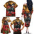 US Veterans Day American Army Family Matching Off The Shoulder Long Sleeve Dress and Hawaiian Shirt With Poppy Flowers - Wonder Print Shop