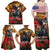 US Veterans Day American Army Family Matching Off Shoulder Maxi Dress and Hawaiian Shirt With Poppy Flowers - Wonder Print Shop