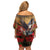 US Veterans Day American Army Family Matching Off Shoulder Short Dress and Hawaiian Shirt With Poppy Flowers - Wonder Print Shop