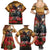 US Veterans Day American Army Family Matching Summer Maxi Dress and Hawaiian Shirt With Poppy Flowers - Wonder Print Shop