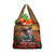 US Veterans Day American Army Grocery Bag With Poppy Flowers