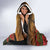 US Veterans Day American Army Hooded Blanket With Poppy Flowers