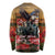 US Veterans Day American Army Long Sleeve Shirt With Poppy Flowers - Wonder Print Shop