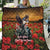US Veterans Day American Army Quilt With Poppy Flowers - Wonder Print Shop