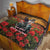 US Veterans Day American Army Quilt With Poppy Flowers - Wonder Print Shop