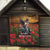 US Veterans Day American Army Quilt With Poppy Flowers - Wonder Print Shop