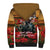 US Veterans Day American Army Sherpa Hoodie With Poppy Flowers - Wonder Print Shop