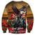 US Veterans Day American Army Sweatshirt With Poppy Flowers - Wonder Print Shop