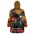 US Veterans Day American Army Wearable Blanket Hoodie With Poppy Flowers - Wonder Print Shop