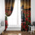 US Veterans Day American Army Window Curtain With Poppy Flowers - Wonder Print Shop