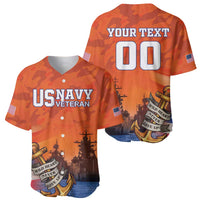 Custom US Navy Veteran Baseball Jersey With Camouflage Pattern - Wonder Print Shop