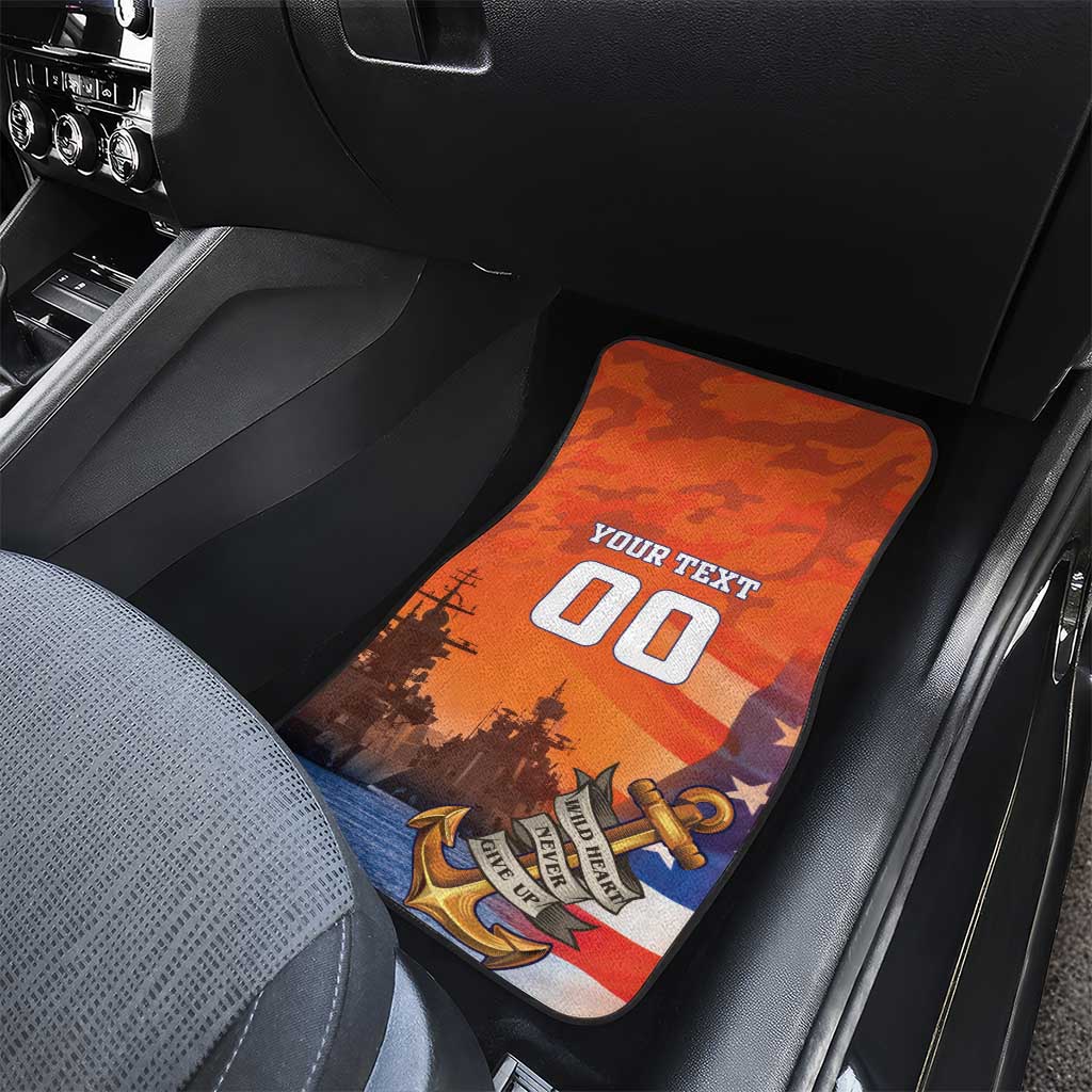 Custom US Navy Veteran Car Mats With Camouflage Pattern - Wonder Print Shop