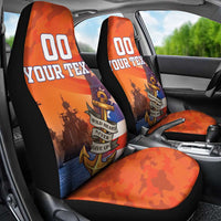 Custom US Navy Veteran Car Seat Cover With Camouflage Pattern - Wonder Print Shop
