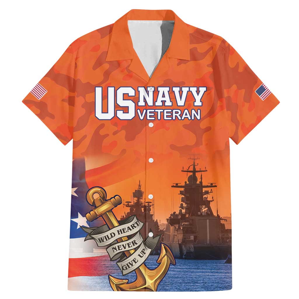 Custom US Navy Veteran Family Matching Mermaid Dress and Hawaiian Shirt With Camouflage Pattern - Wonder Print Shop