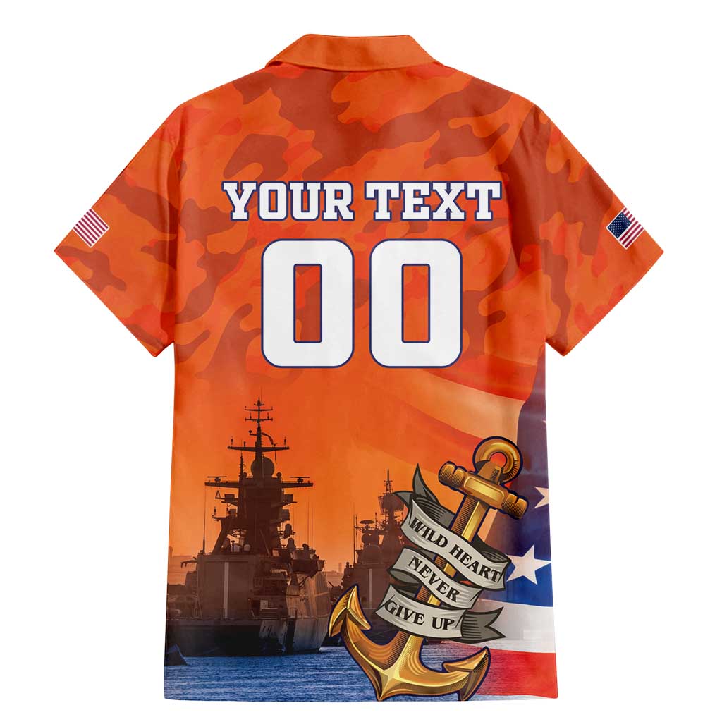 Custom US Navy Veteran Family Matching Mermaid Dress and Hawaiian Shirt With Camouflage Pattern - Wonder Print Shop