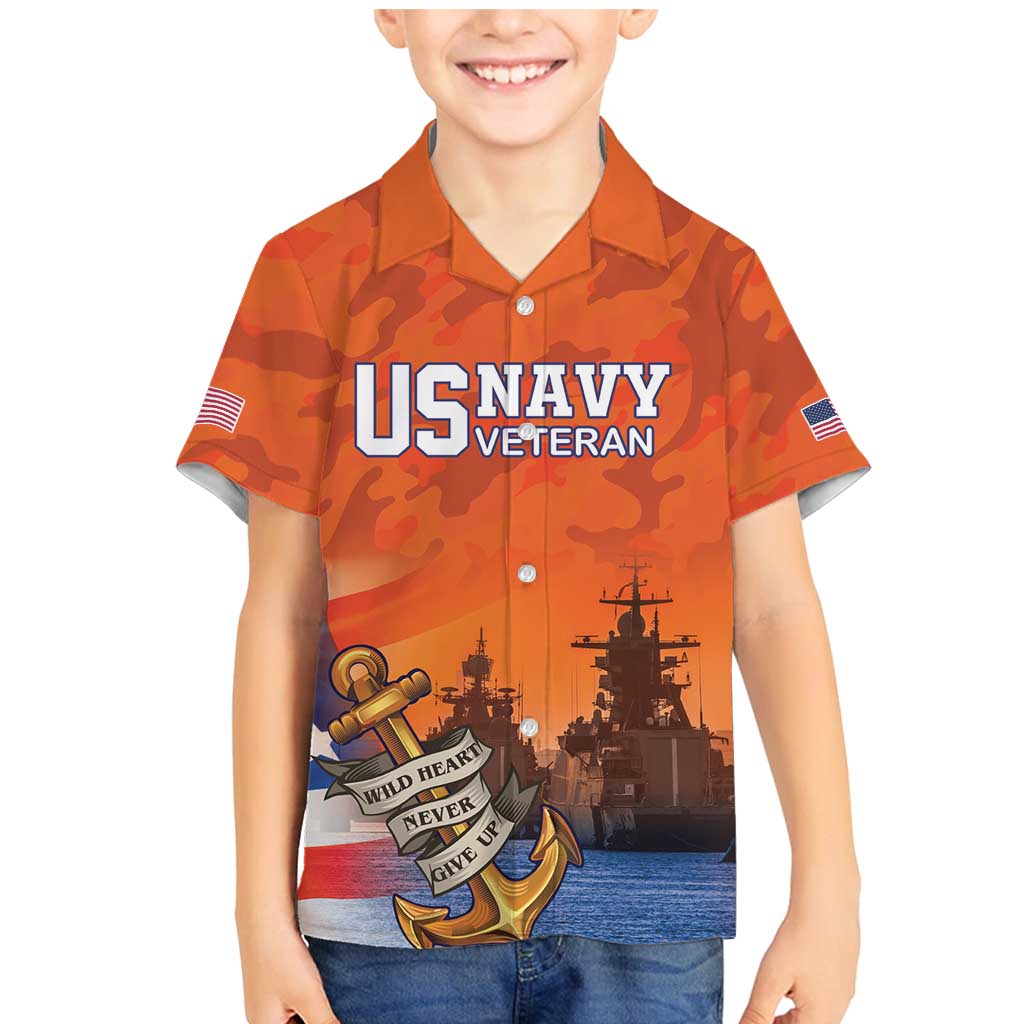 Custom US Navy Veteran Family Matching Mermaid Dress and Hawaiian Shirt With Camouflage Pattern - Wonder Print Shop