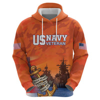 Custom US Navy Veteran Hoodie With Camouflage Pattern - Wonder Print Shop