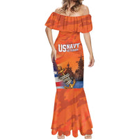Custom US Navy Veteran Mermaid Dress With Camouflage Pattern - Wonder Print Shop