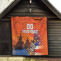 Custom US Navy Veteran Quilt With Camouflage Pattern - Wonder Print Shop