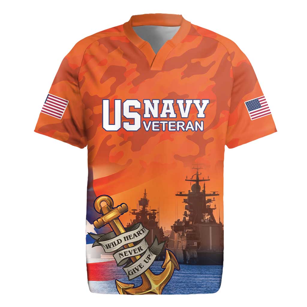 Custom US Navy Veteran Rugby Jersey With Camouflage Pattern - Wonder Print Shop