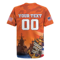 Custom US Navy Veteran Rugby Jersey With Camouflage Pattern - Wonder Print Shop