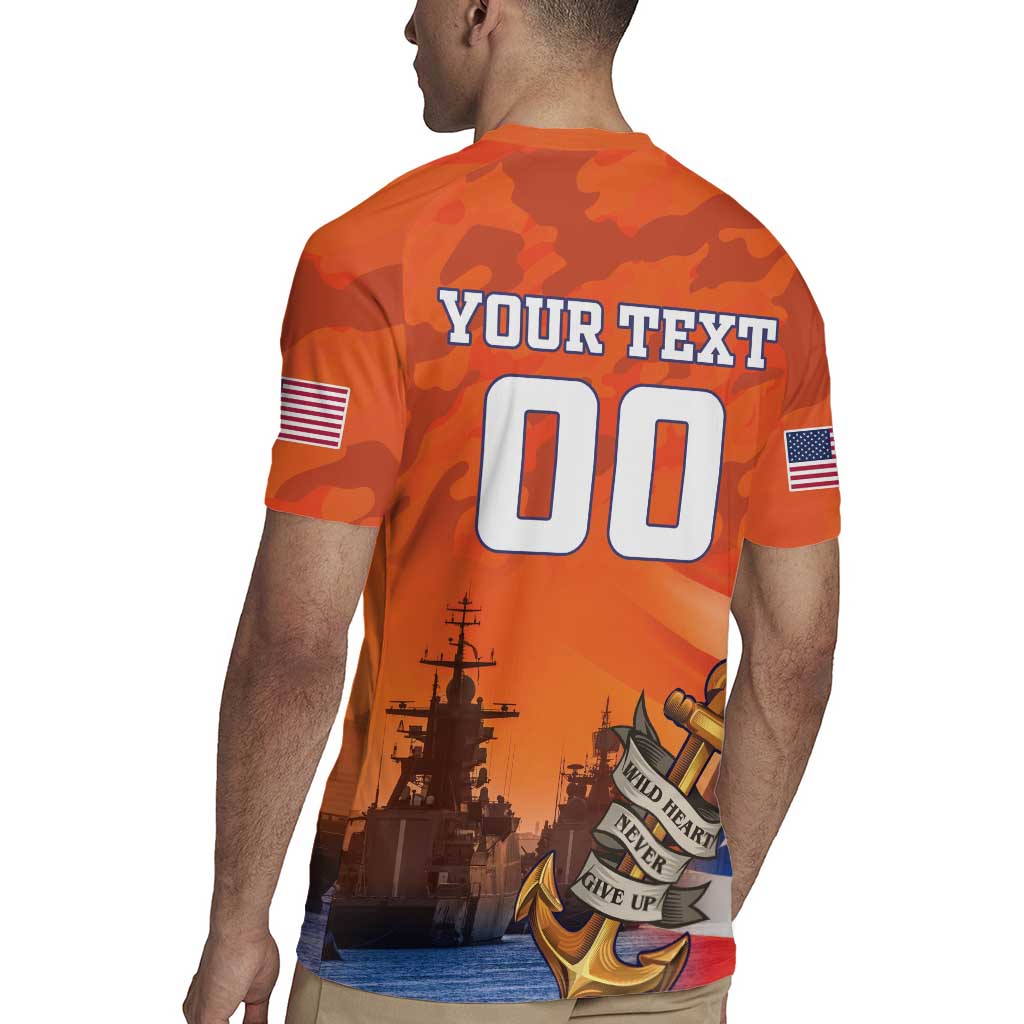 Custom US Navy Veteran Rugby Jersey With Camouflage Pattern - Wonder Print Shop