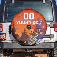 Custom US Navy Veteran Spare Tire Cover With Camouflage Pattern - Wonder Print Shop