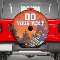 Custom US Navy Veteran Spare Tire Cover With Camouflage Pattern - Wonder Print Shop
