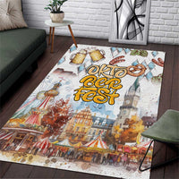 German Oktoberfest Beer Area Rug Heritage Beer Riesenrad Joy - Wonder Print Shop