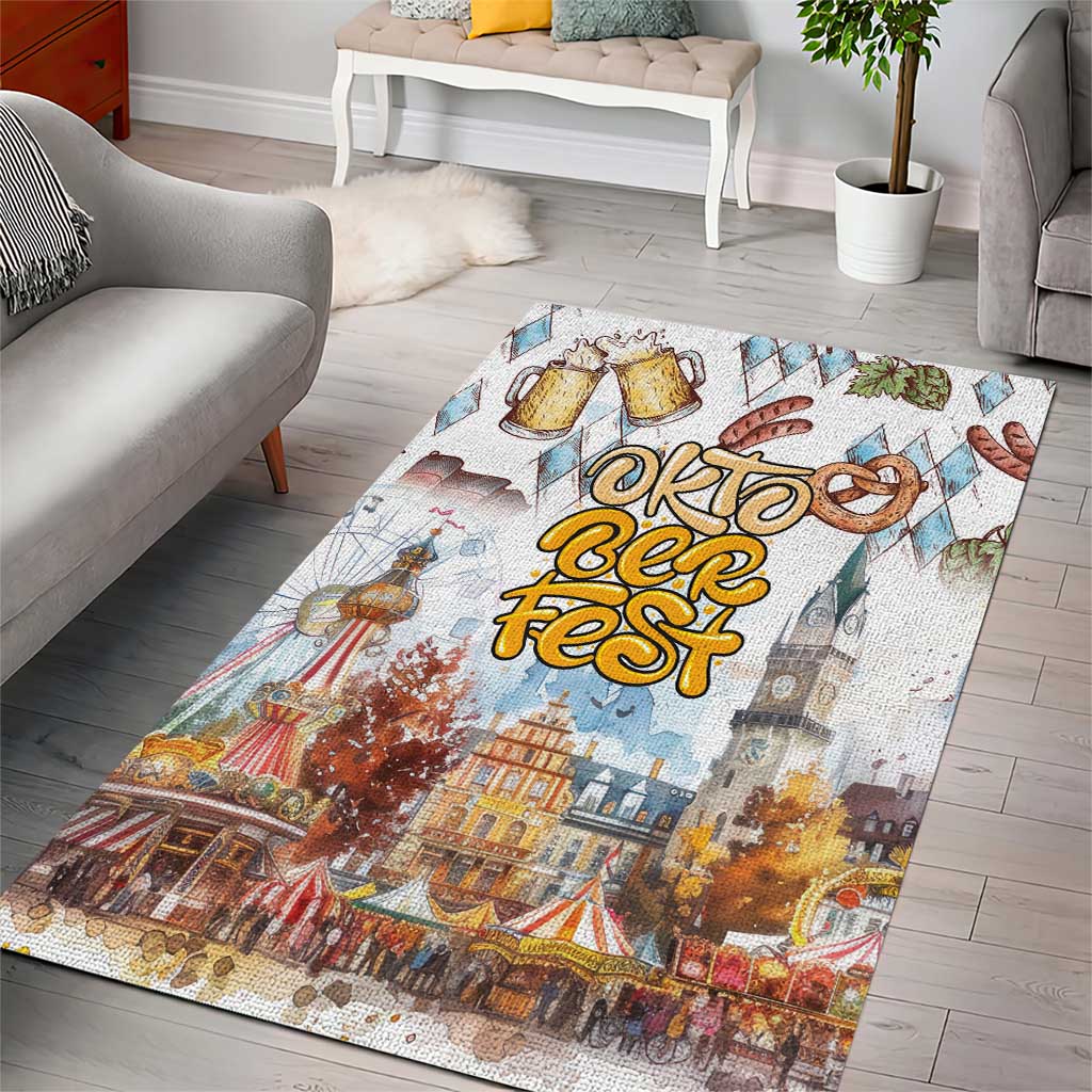 German Oktoberfest Beer Area Rug Heritage Beer Riesenrad Joy - Wonder Print Shop