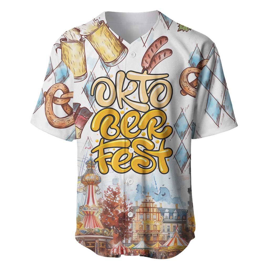 German Oktoberfest Beer Baseball Jersey Heritage Beer Riesenrad Joy - Wonder Print Shop