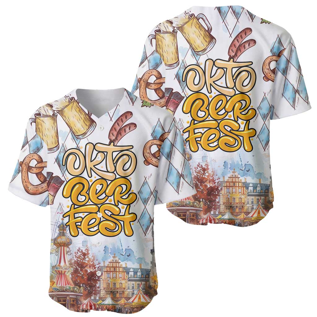 German Oktoberfest Beer Baseball Jersey Heritage Beer Riesenrad Joy - Wonder Print Shop