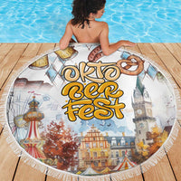 German Oktoberfest Beer Beach Blanket Heritage Beer Riesenrad Joy - Wonder Print Shop