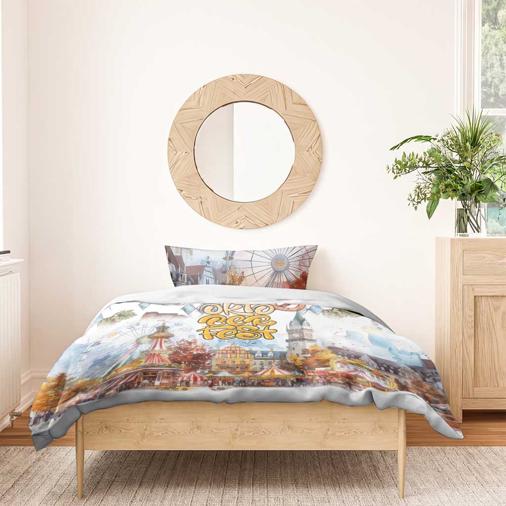 German Oktoberfest Beer Bedding Set Heritage Beer Riesenrad Joy - Wonder Print Shop