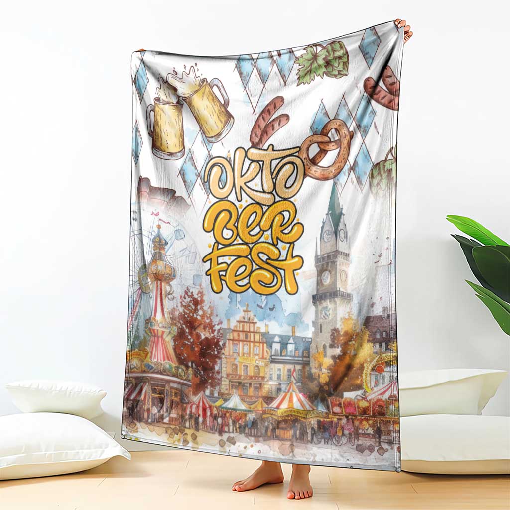 German Oktoberfest Beer Blanket Heritage Beer Riesenrad Joy - Wonder Print Shop