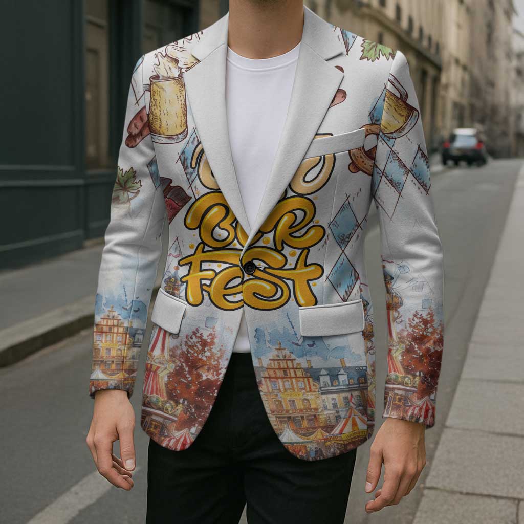 German Oktoberfest Beer Blazer Heritage Beer Riesenrad Joy - Wonder Print Shop