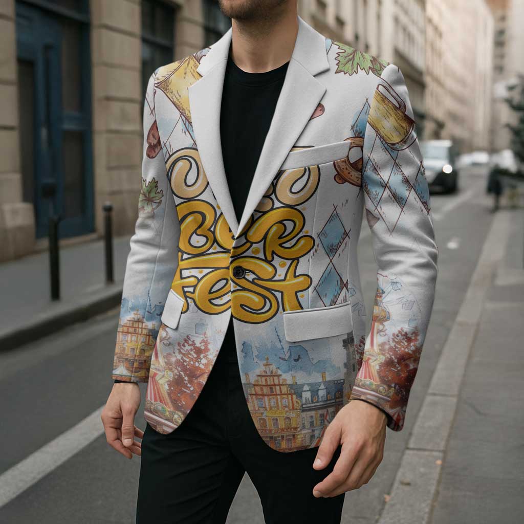 German Oktoberfest Beer Blazer Heritage Beer Riesenrad Joy - Wonder Print Shop