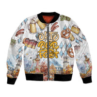 German Oktoberfest Beer Bomber Jacket Heritage Beer Riesenrad Joy - Wonder Print Shop