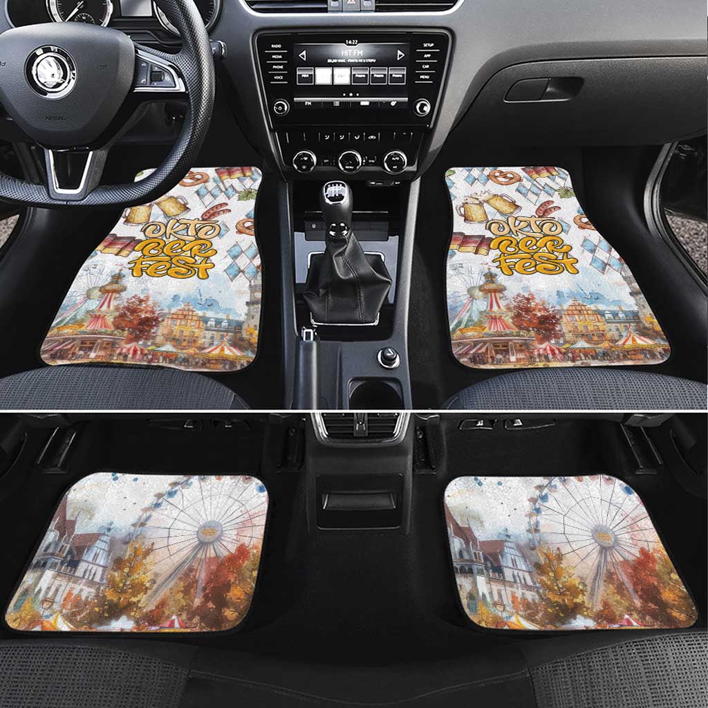 German Oktoberfest Beer Car Mats Heritage Beer Riesenrad Joy - Wonder Print Shop