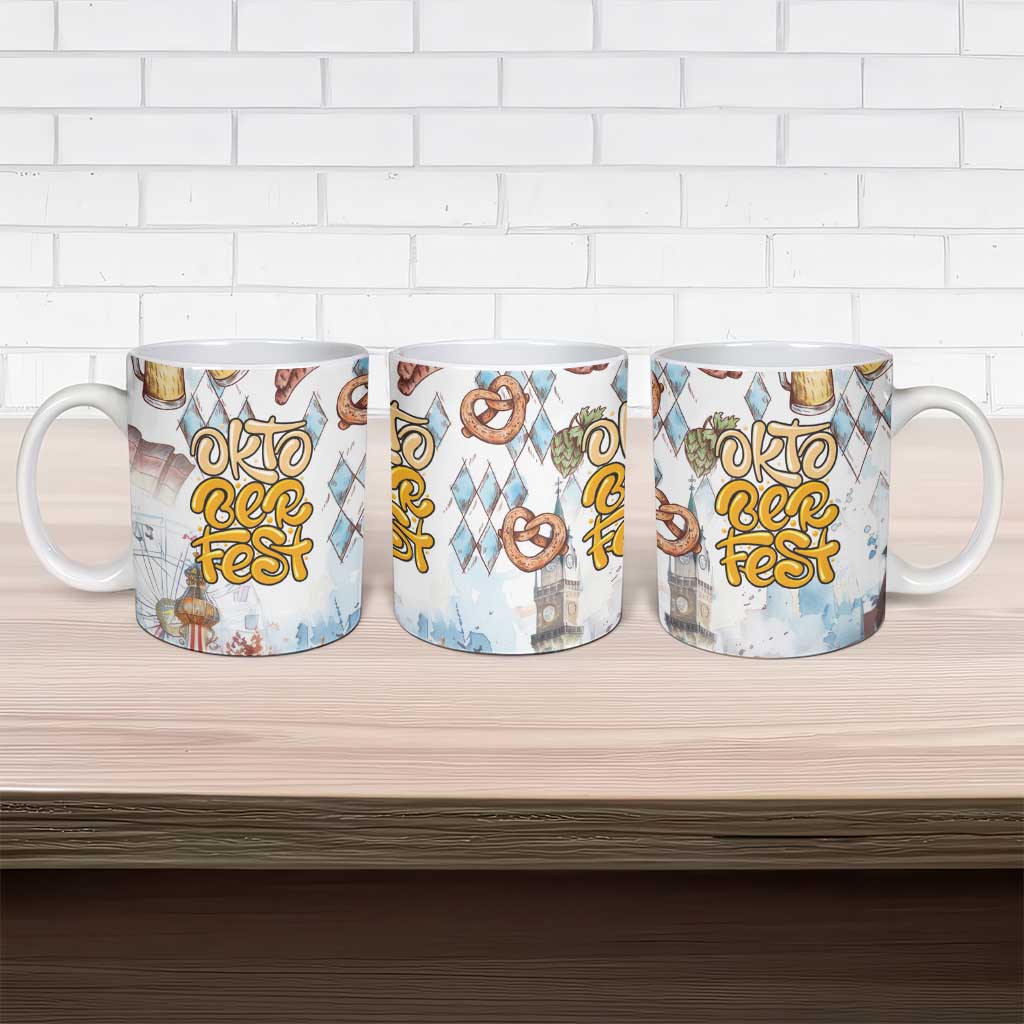 German Oktoberfest Beer Ceramic Mug Heritage Beer Riesenrad Joy - Wonder Print Shop