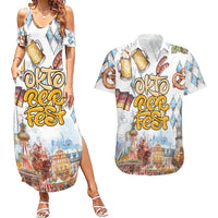 German Oktoberfest Beer Couples Matching Summer Maxi Dress and Hawaiian Shirt Heritage Beer Riesenrad Joy - Wonder Print Shop