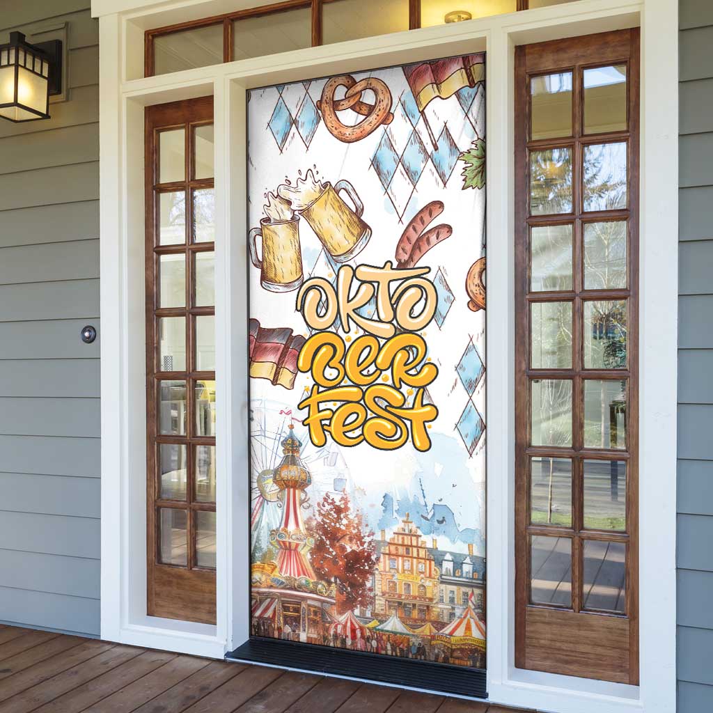 German Oktoberfest Beer Door Cover Heritage Beer Riesenrad Joy - Wonder Print Shop
