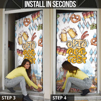 German Oktoberfest Beer Door Cover Heritage Beer Riesenrad Joy - Wonder Print Shop
