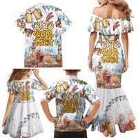 German Oktoberfest Beer Family Matching Mermaid Dress and Hawaiian Shirt Heritage Beer Riesenrad Joy - Wonder Print Shop