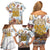 German Oktoberfest Beer Family Matching Off Shoulder Short Dress and Hawaiian Shirt Heritage Beer Riesenrad Joy - Wonder Print Shop