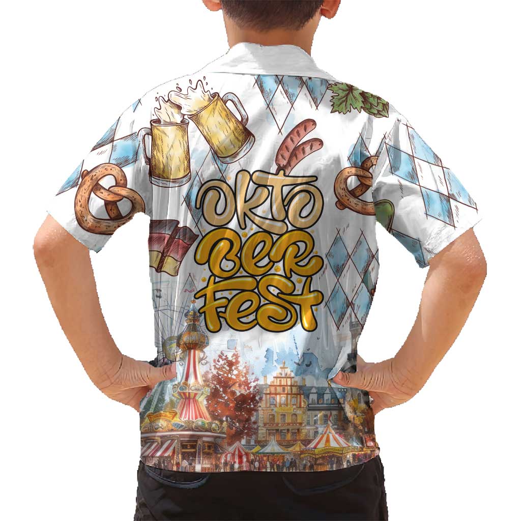 German Oktoberfest Beer Family Matching Summer Maxi Dress and Hawaiian Shirt Heritage Beer Riesenrad Joy - Wonder Print Shop
