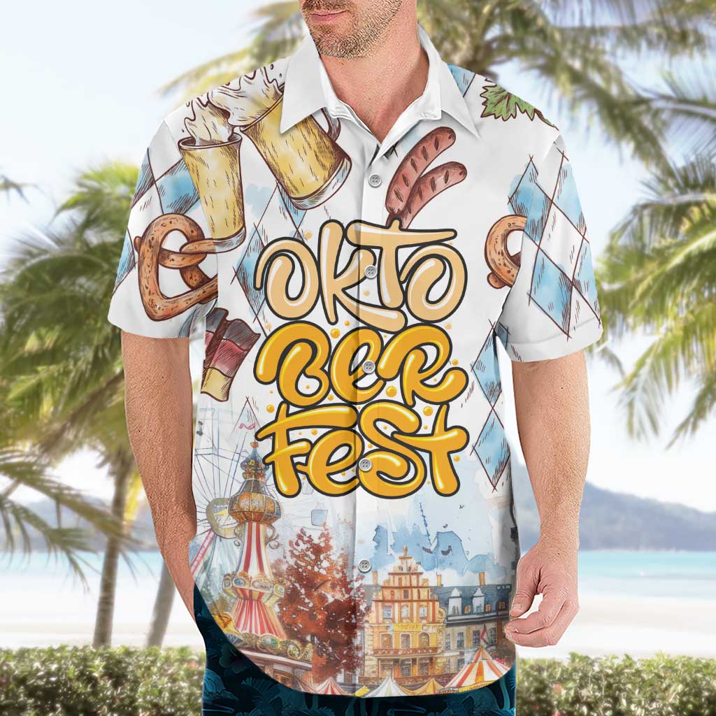 German Oktoberfest Beer Hawaiian Shirt Heritage Beer Riesenrad Joy - Wonder Print Shop