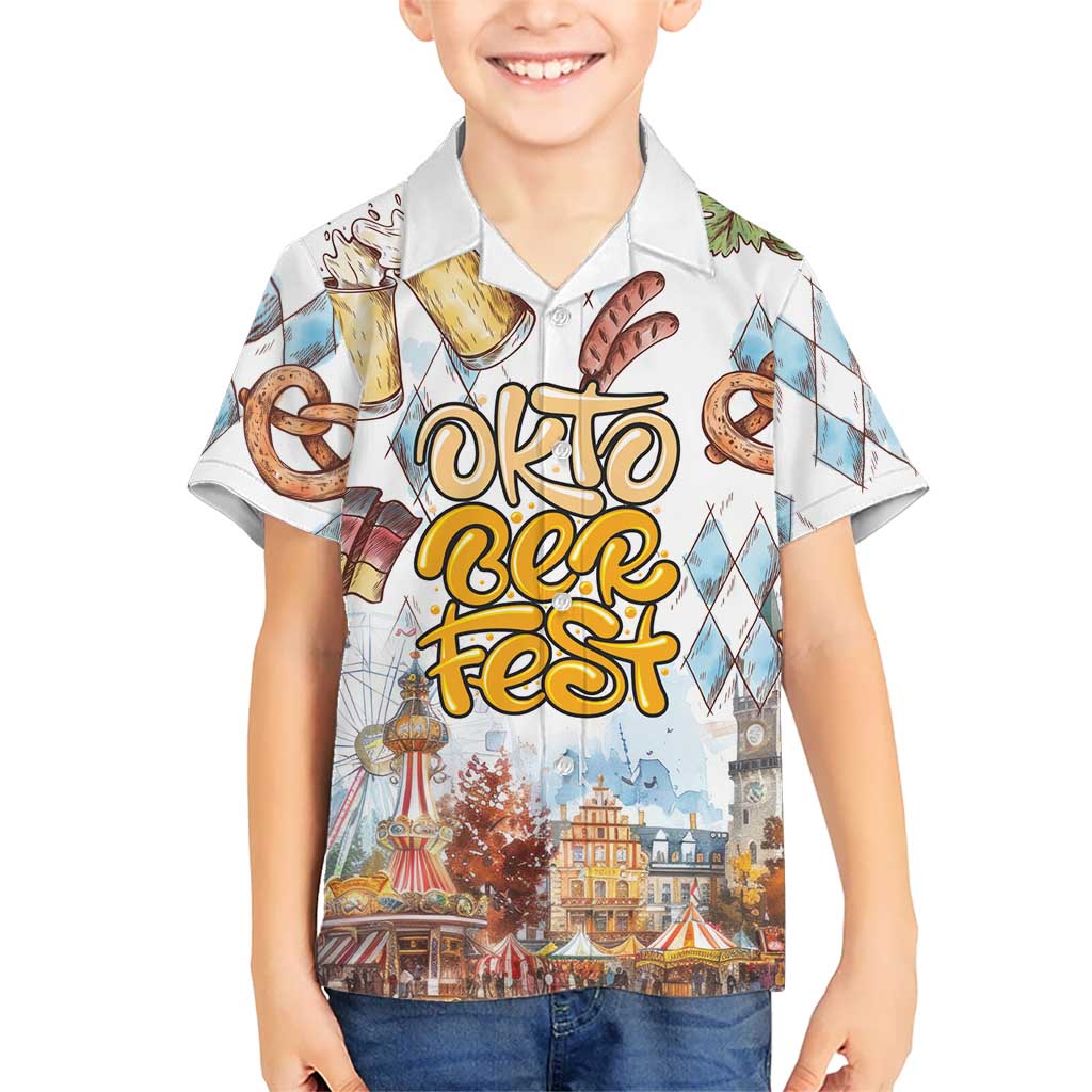 German Oktoberfest Beer Hawaiian Shirt Heritage Beer Riesenrad Joy - Wonder Print Shop